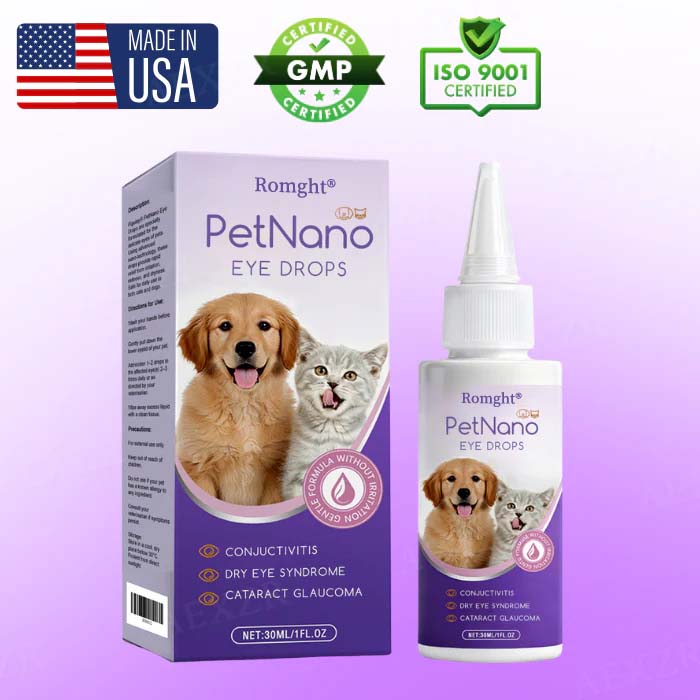 Pet Eye Drops-Relieves Conjunctivitis, Dry Eyes, Cataracts, and Keratitis🐶