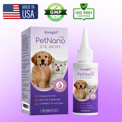 Pet Eye Drops-Relieves Conjunctivitis, Dry Eyes, Cataracts, and Keratitis🐶