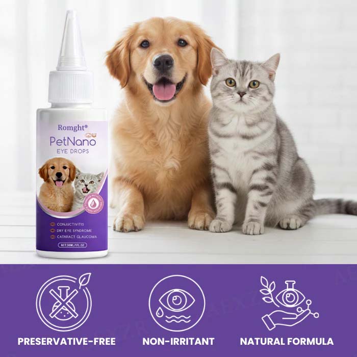 Pet Eye Drops-Relieves Conjunctivitis, Dry Eyes, Cataracts, and Keratitis🐶