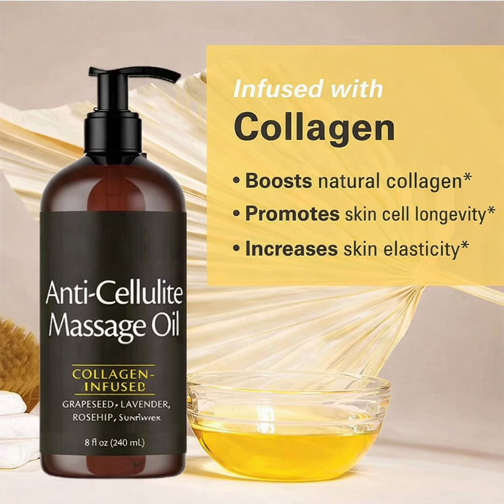 Collagen-Infused Body Oil • Deep Hydration + Firming Feel