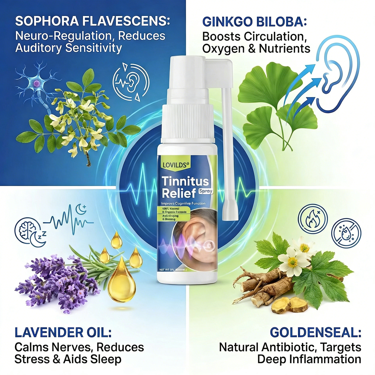 🔥𝙇𝙞𝙢𝙞𝙩𝙚𝙙-𝙏𝙞𝙢𝙚 𝙊𝙛𝙛𝙚𝙧 |LOVILDS®Tinnitus Relief Spray